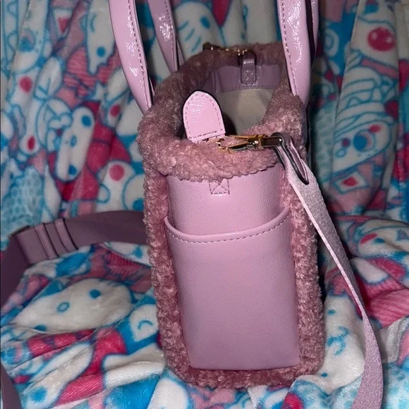 Kate Spade Pink Sherpa Tote Bag - Picture 4 of 6